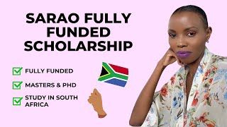 SARAO Fully Funded Scholarship  Study in South Africa [upl. by Ssur]