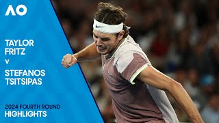 Taylor Fritz v Stefanos Tsitsipas Highlights  Australian Open 2024 Fourth Round [upl. by Asirralc]