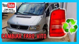 🔧Cambiar FAROPILOTO  Mercedes VITO W368 🚐  TUTORIAL [upl. by Kieffer]