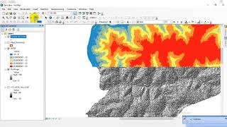 🔴 ArcGis  Générer le Relief et les Courbes de niveau à partir dun MNTSRTM dans ArcMap [upl. by Romney]