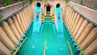 100 Days Building A Huge Underground Tunnel House With Water Slide Swimming Pool [upl. by Lindly]