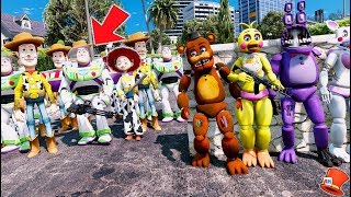 CAN THE ANIMATRONICS DEFEAT THE EVIL TOY STORY ARMY GTA 5 Mods FNAF RedHatter [upl. by Papst197]