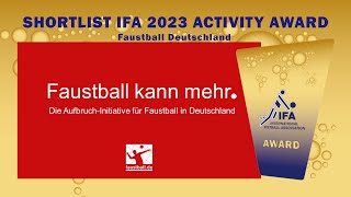 IFA 2023 AWARD nominee Faustball Deutschland [upl. by Annoiek62]