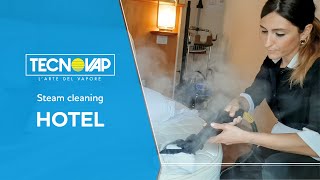 Clean and Sanitize a Hotel with Tecnovap steam cleaner [upl. by Whitehurst]