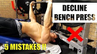 DECLINE BENCH PRESS लोअर चेस्ट का साइज़ बढ़ाएं STOP MISTAKES NOW [upl. by Nyltak353]