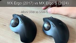 Logitech MX Ergo 2017 vs MX Ergo S 2024 [upl. by Nihsfa]