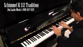 Schimmel Konzert K132 Tradition Upright Piano Video Demo [upl. by Eelyak173]