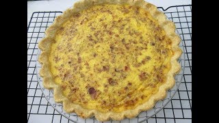 Quiche LORRAINE  Learn how to make QUICHE Demonstration Recipe [upl. by Kattie]