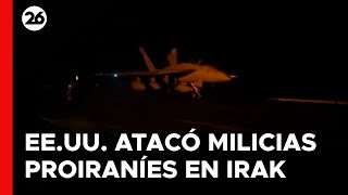 🚨 URGENTE  AHORA  EEUU ataca milicias proiraníes en Irak y Siria [upl. by Bergess]