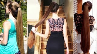 Top 10 Sexiest Long Hair Ponytails on Instagram 2018 [upl. by Kevina]