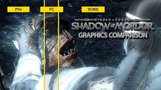 Middleearth Shadow of Mordor  Graphics Comparison [upl. by Nidnarb110]