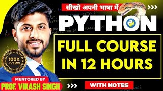 Python Programming Full Tutorial in One Video 2024  Python full course [upl. by Letsyrhc]