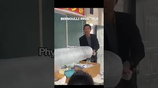 simple demonstration of bernoullis principle  physics education [upl. by Augusta]