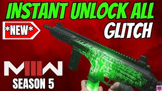 NEW MW3 INSTANT UNLOCK ALL GLITCH FREE BLUEPRINTS  OPERATORS  TRACERS  WEAPONS MW3 GLITCHES [upl. by Aninotna767]