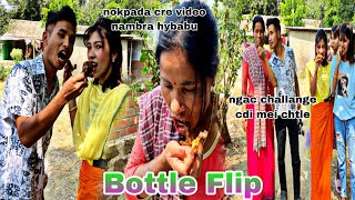 Bottle Flip  Ngac Challenge mei chtle 😂😂😂 [upl. by Naerol]