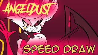 Angeldust Hazbin Hotel  SPEED DRAW [upl. by Hgiellek]