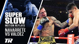 The Best Punches from Navarrete vs Valdez in SUPER SLOWMOTION [upl. by Hance805]