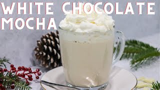 How to make White Chocolate Mocha  Starbucks Copycat  Anitas Delights [upl. by Woermer905]