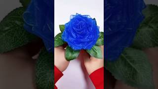 Try ribbon 🎀 flower  diy lotusdecoration craft lotusbloom art lotusflower handmade flowers [upl. by Airad]