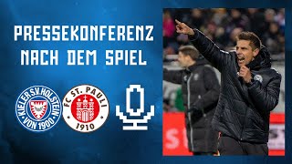 Die Pressekonferenz nach dem Heimspiel gegen den FC StPauli 🎙️  KSVFCSP [upl. by Znerol]