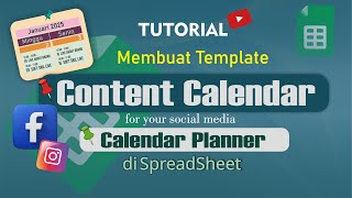 Cara Membuat Content Calendar Google Sheets [upl. by Erdua]