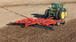 Disc harrows with john deere [upl. by Oigolue]