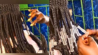 QUICK AND EASIEST WAY TO ADD BEADS TO BRAIDS BEGINNERS FRIENDLY STRESS FREE VERY FAST [upl. by Atsyrt]