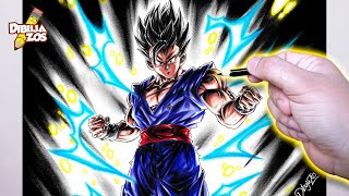 COMO DIBUJAR A GOHAN DEFINITIVO MISTICO ULTIMATE ETC 👉RAPIDO Y FACIL👈 [upl. by Thomajan]