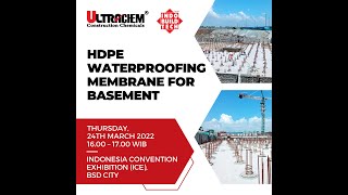 HDPE WATERPROOFING MEMBRANE FOR BASEMENT by ULTRACHEM [upl. by Maillw]