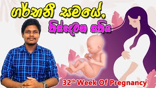 Pregnancy 32nd Week  Sinhala Medical Review  අම්මයි බබයි [upl. by Enylcaj]