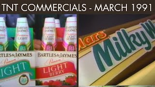 TNT Cable Commercials  March 1991 [upl. by Anuqahs]