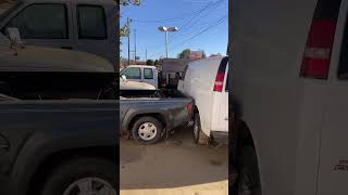 Cars destroyed windows shattered during hurricane Helene Swannanoa North Carolina [upl. by Benedetto]