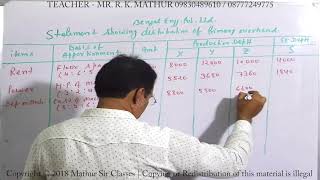 Calculation of Primary Distribution of Overheads Problem No 622  Cost Accounting  Mathur Sir [upl. by Yonit672]