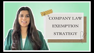 HOW TO SCORE AN EXEMPTION IN COMPANY LAW SUBJECT 🙇‍♀️ STARTEGY REVEALED🔥companysecretary [upl. by Raddie]