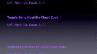 GTA Advance  All Cheat Codes GBA [upl. by Jeane]