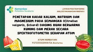 Tugas Praktikum Kering AMAMI 2Identifikasi Mineral Pada Pangan [upl. by Aratahs]