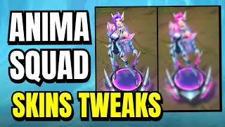 BIG Changes To Battle Dove Seraphine AND Other Anima Squad Skins  League of Legends [upl. by Alcus]