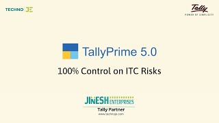 100 Control on ITC Risks  Explainer Tally Prime 50 [upl. by Erodisi]