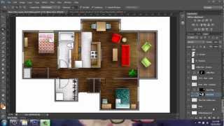 Adobe Photoshop  Rendering a Floor Plan  Part 1  Introduction  Brooke Godfrey [upl. by Nirred613]