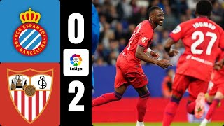 RCD ESPANYOL 0  2 SEVILLA FC  HIGHLIGHTS LALIGA EA SPORTS [upl. by Eisenhart]