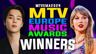 MTV EMA 2024 Winners  EMAs 2024 [upl. by Meda]