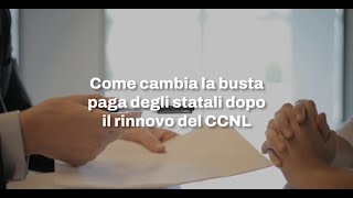 Come cambia la busta paga degli statali dopo il rinnovo del CCNL [upl. by Leanora774]