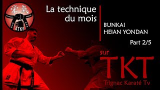 LA TECHNIQUE DU MOIS  BUNKAI HEIAN YONDAN  Partie 25 [upl. by Brooks]