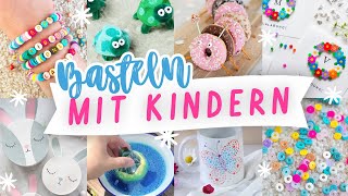 Basteln mit Kindern  einfache und schnelle Bastelideen für den Sommer  Ideen gegen Langeweile [upl. by Lorianna]