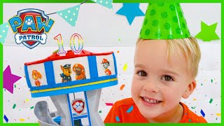 Vlad and Niki PAW Patrol 10th Anniversary Birthday Party  Toy Pretend Play Play For Kids [upl. by Aicenev901]