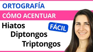 ACENTUACIÓN de Diptongos Triptongos e Hiatos 🔠 [upl. by Etezzil]