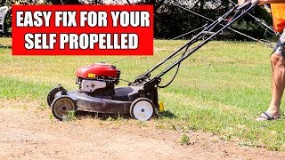 Very Common Fix for Your Self Propelled Push Mower [upl. by Mckale]