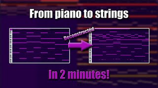 How to go from Piano to Full Strings arrangement in 2 MINUTES  Orchestration deconstructed 5 [upl. by Alenoel908]