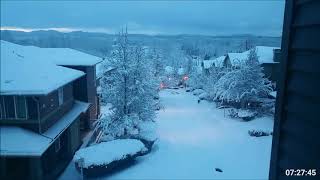 Timelapse  Kent  Seattle Snow 8th9th Feb 2019 [upl. by Ynnav]