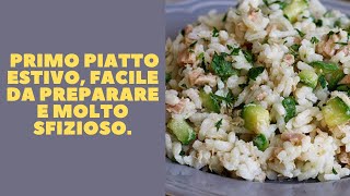 Riso freddo con tonno zucchine e limone  Ricetta Insalata di Riso [upl. by Eirrehs810]